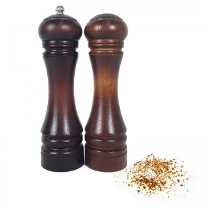 Rubber Wood Salt Shaker And Pepper Mill