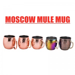 Ọla kọpa Moscow Mule Mug na-edobe Hama