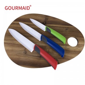 3PCS Kitchen White Ceramic Knife Set