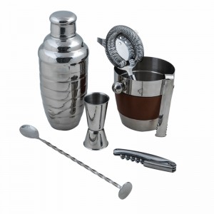 Cocktail Shaker Ice Bucket Bar Set Mirror