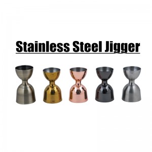 Mga gamit sa Stainless Steel Bar Doble nga Jigger
