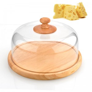 Wooden Cheese Keeper And Dome