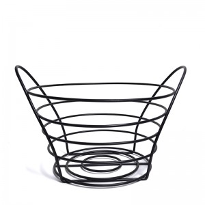 Metal Wire Fruit Basket yokhala ndi Handle