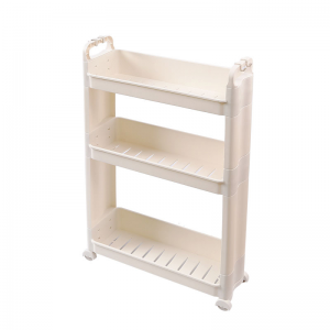 Slim 3 Tier nga Plastic Storage Trolley