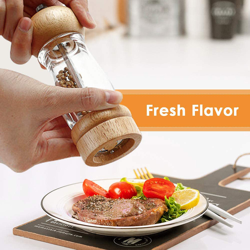 Akrylic And Wood Pepper Grinder