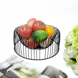 Metal wire fruit storage basket