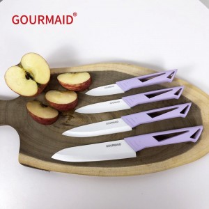 4pcs White Ceramic Knife Set